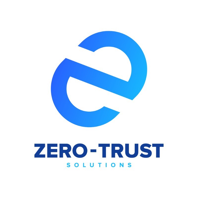 A logo for Zero-Trust Solutions, featuring a stylized letter "Z" in blue, set against a white background.